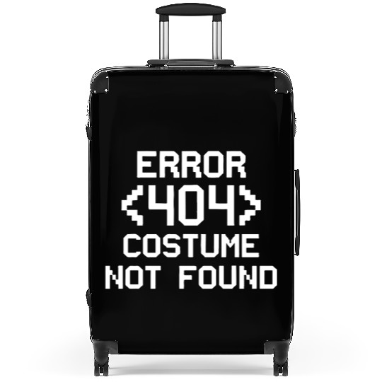 Error 404 Costume Not Found Funny christmas day Suitcases
