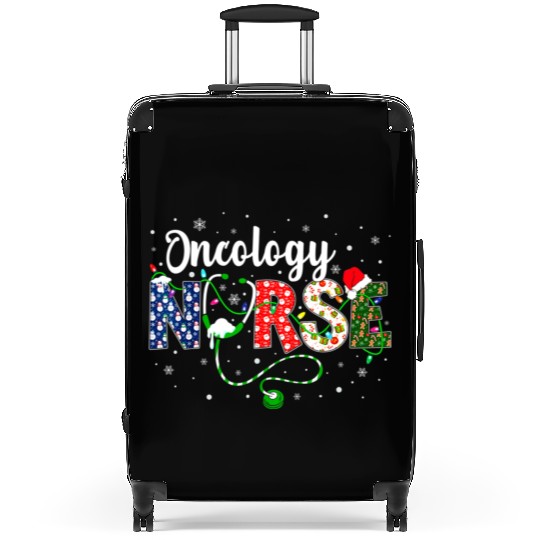 Oncology Nurse Xmas Santa Hat Nurse Christmas Suitcases