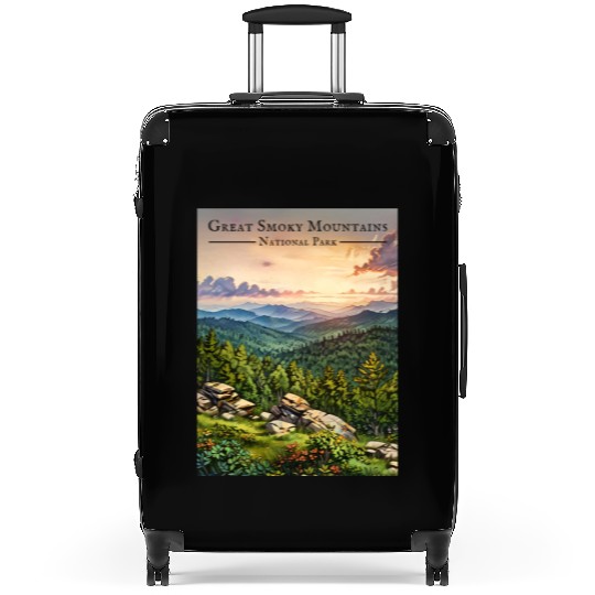 Sunset Serenity - Great Smoky Mountains Suitcases