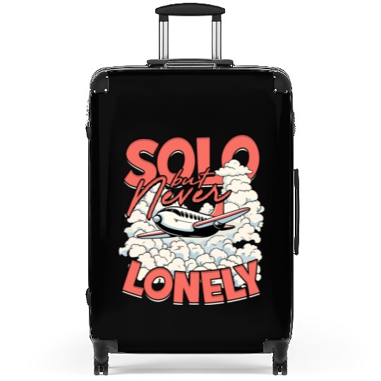 First Solo Flight Pilot Solo But Never Lonely Suitcases