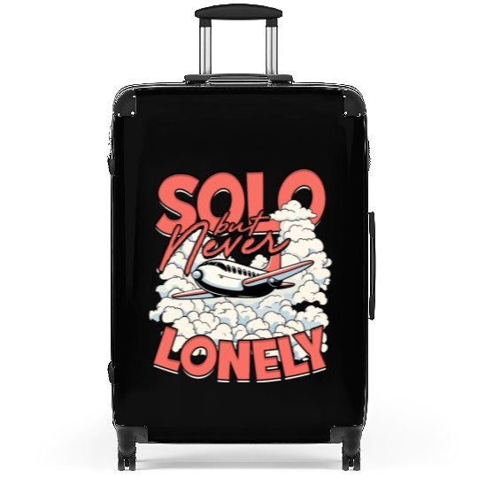 First Solo Flight Pilot Solo But Never Lonely Suitcases