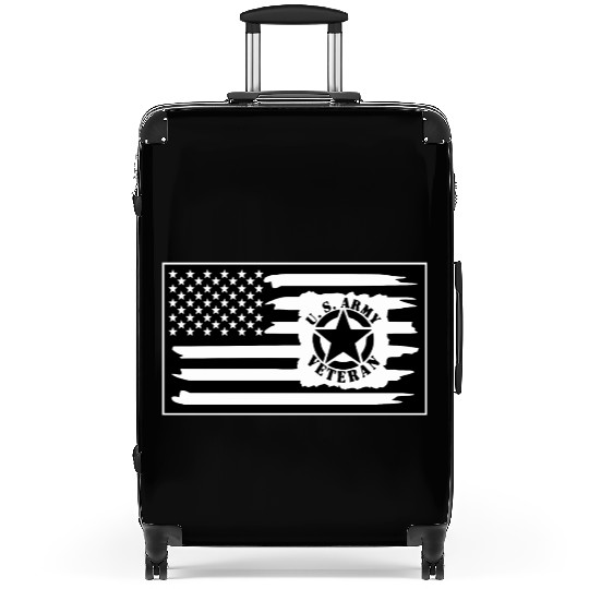 Army Veteran Flag LIKE US ON FB #USAPatriotGraphic Suitcases