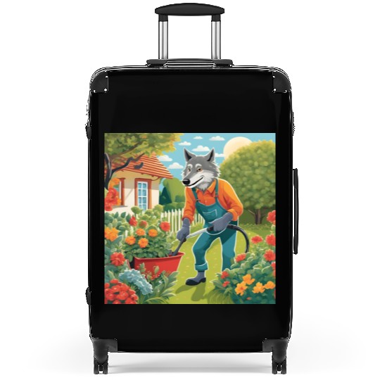 The Lone Wolf Tends His Garden Suitcases