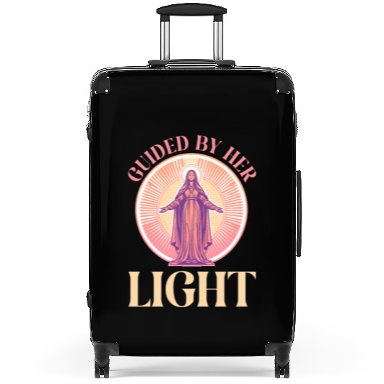 Virgin Mary Guided By Her Light Suitcases