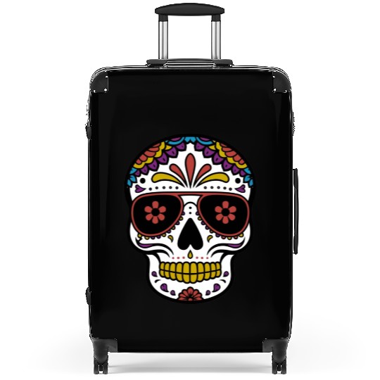 dia de los muertos Back Suitcases