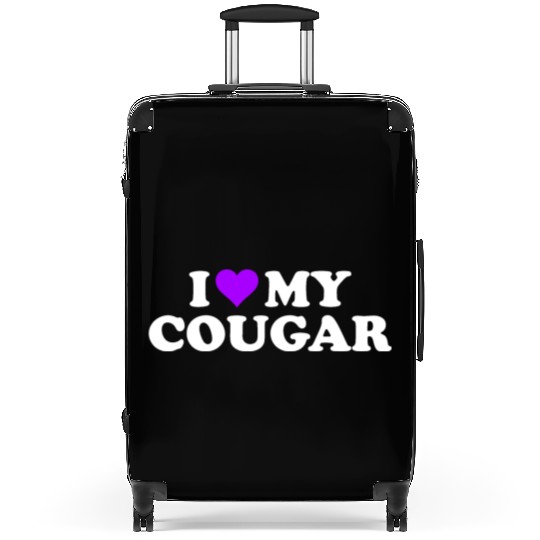 I Love Cougars Cougar Humor Valentine's Day 3BK4 Suitcases