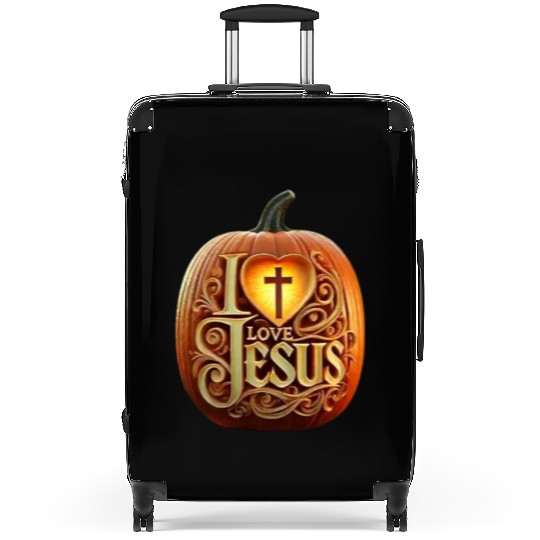 i love jesus Suitcases