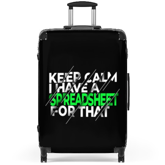 Funny Excel Spreadsheets Lover 3 Suitcases