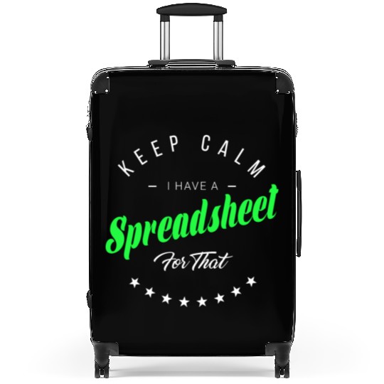 Funny Excel Spreadsheets Lover 5 Suitcases