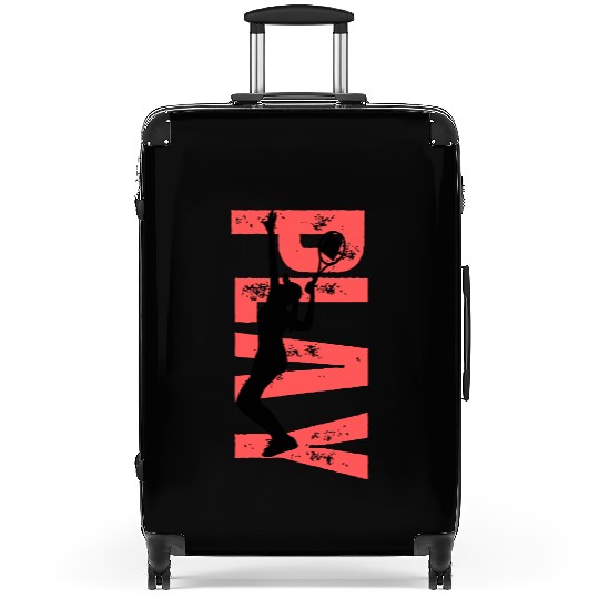 Play Tennis female coral Suitcases