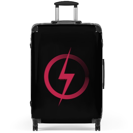 Circle and Lightning Bolt Suitcases