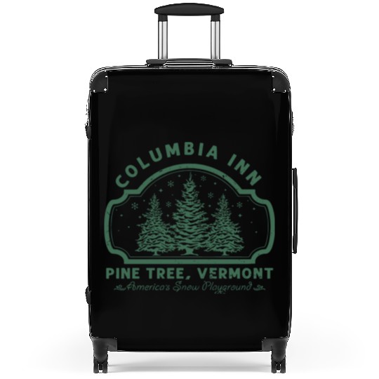 Columbia Inn Pine Tree Vermont White Christmas Suitcases