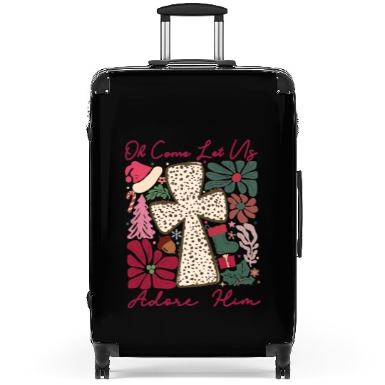 Oh Come Let Us Adore Him Funny Chrismas Jesus Suitcases