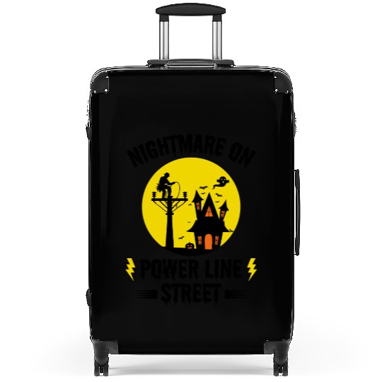 Nightmare on Power Line Street – Lineman Halloween Suitcases