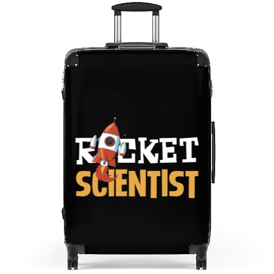 Rocket Scientist Cute Cartoon Rocket Fun Suitcases