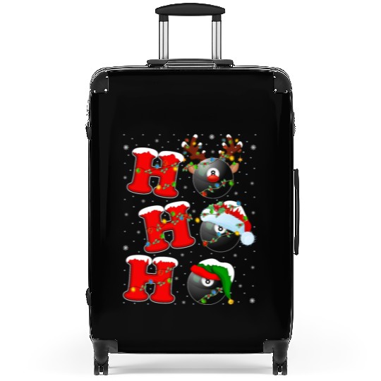 Ho Ho Ho Billiards Santa Christmas Suitcases