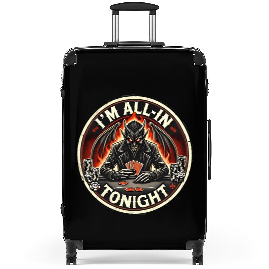 I'm All In Tonight Poker Design Suitcases