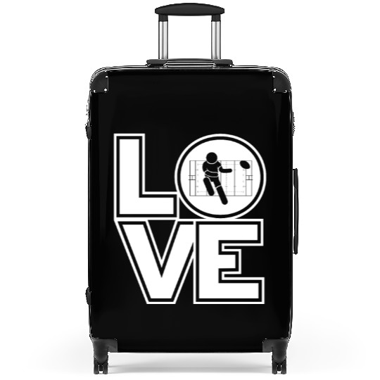 Rugby LOVE Funny Rugby Player Suitcases