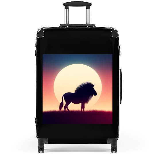 Lion Graphic Suitcases