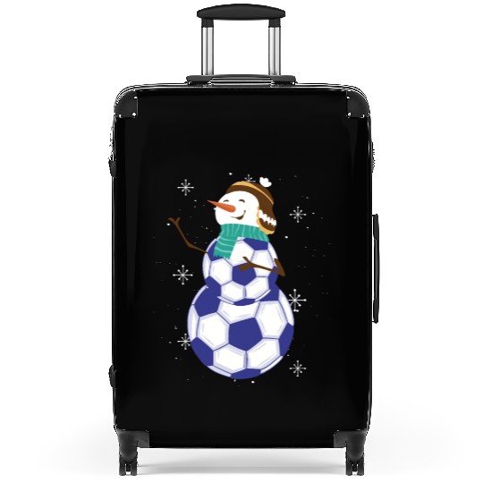 Snowman Soccer Winter Wonderland Fun Suitcases