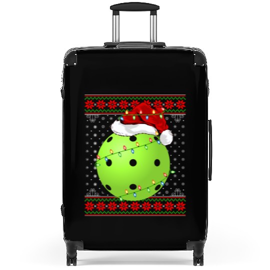 Pickleball Player Christmas Suitcases