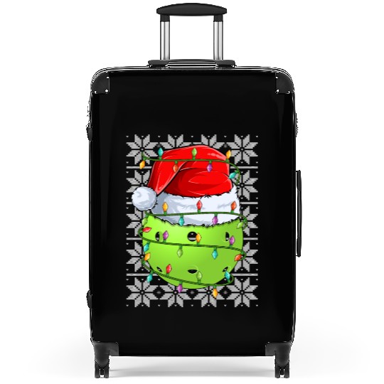 Pickleball Christmas Lights Suitcases