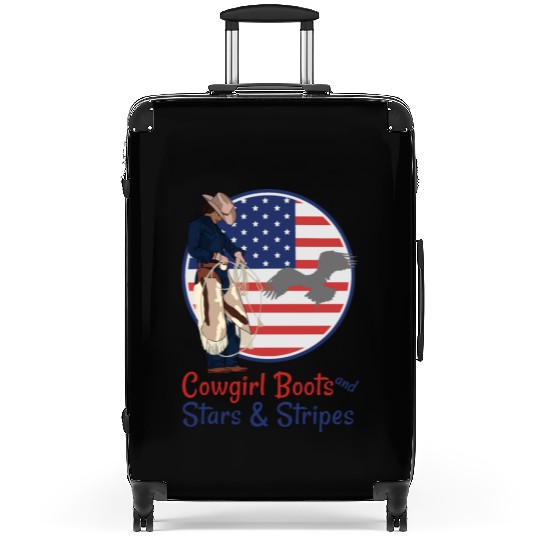 Cowgirl Boots and Stars & Stripes Suitcases