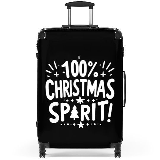 100% Christmas Spirit Suitcases