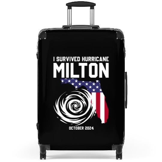 I survived Hurricane Milton October 2024 Florida Suitcases