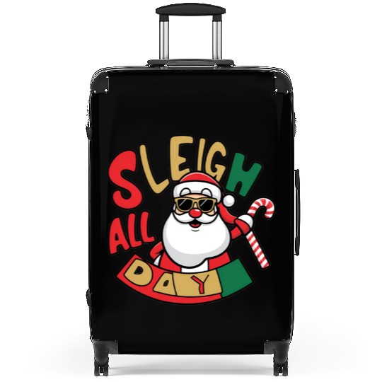 Sleigh All Day Christmas Design Suitcases