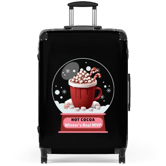 Hot Cocoa, Winter's Real MVP – Cozy Snow Globe Suitcases