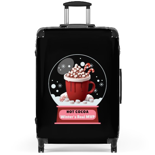 Hot Cocoa, Winter's Real MVP – Cozy Snow Globe Suitcases