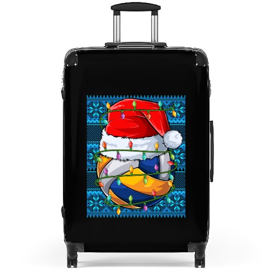 Volleyball Christmas Lights Suitcases