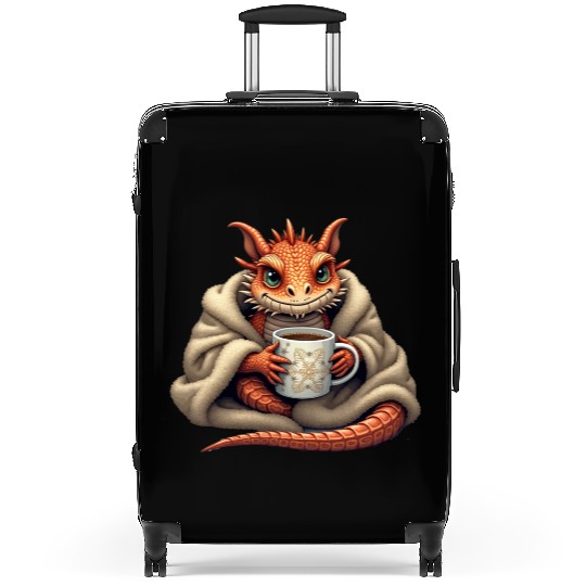 Bearded Dragon Christmas - Gift for Reptile & Cof Suitcases