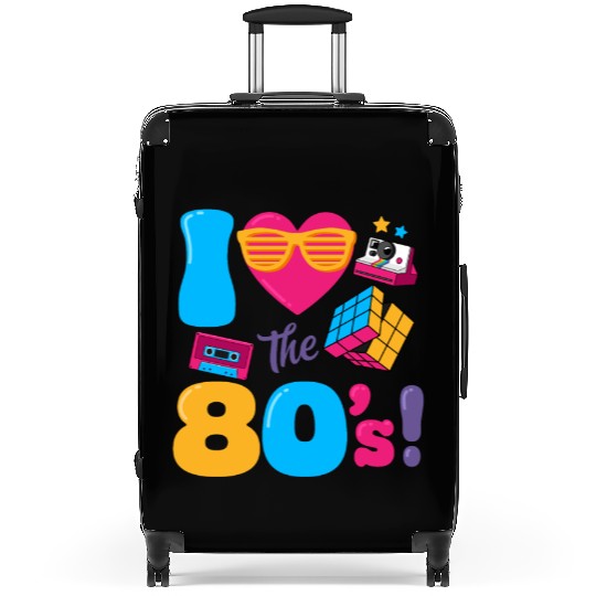 I Heart The 80's Classic 80s Retro Vintage 1980 Suitcases