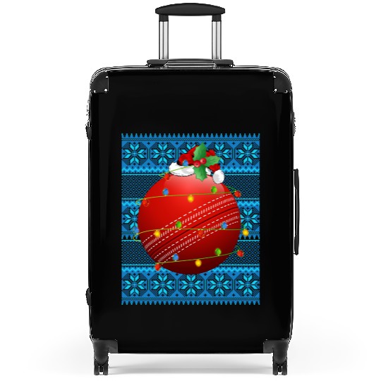 Cricket Ball Christmas Lights Suitcases
