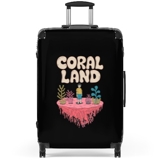Rainbow Coral Land Suitcases