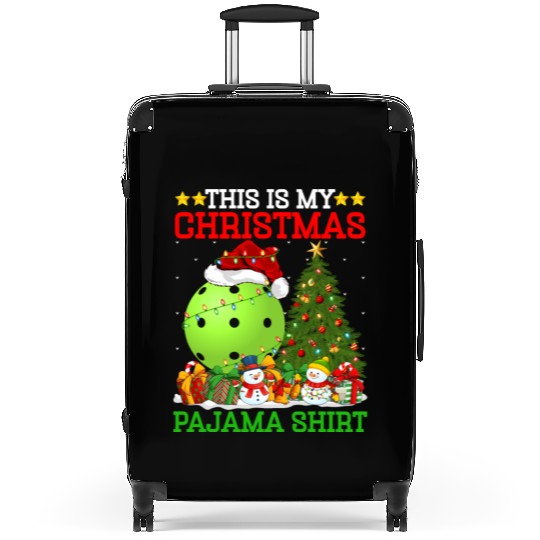 Pickleball Christmas Tree Lights Suitcases