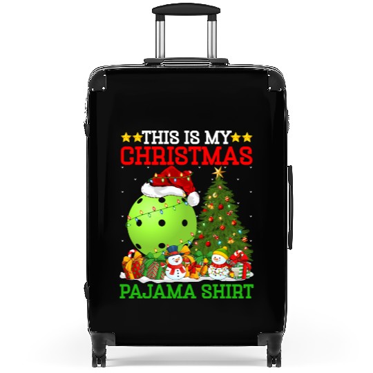Pickleball Christmas Tree Lights Suitcases