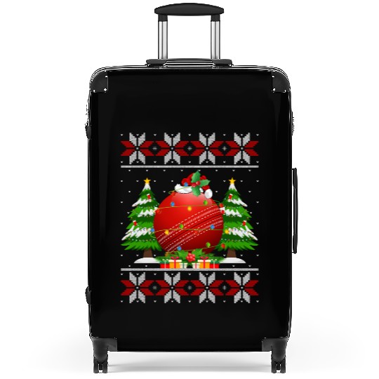 Cricket Ball Christmas Suitcases