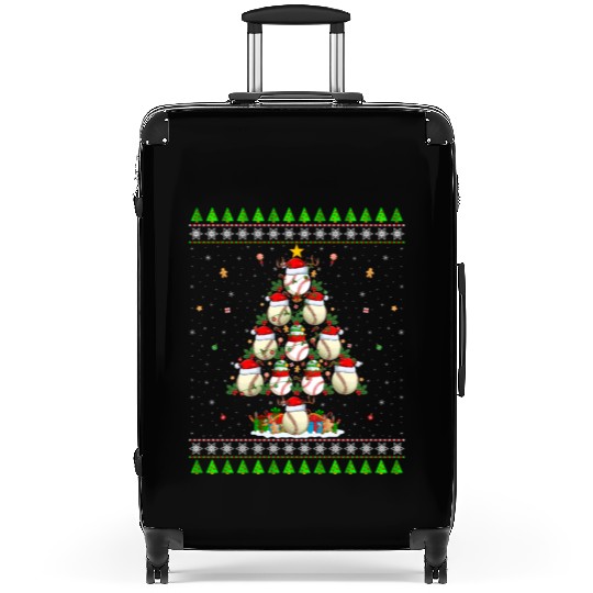 Baseball Christmas Tree Suitcases
