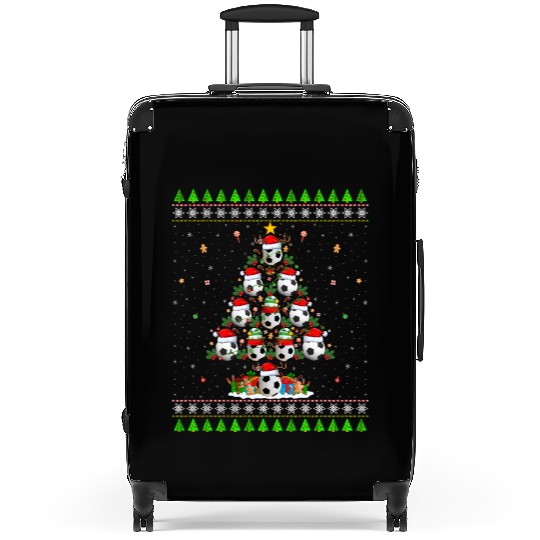 Football Christmas Tree Suitcases