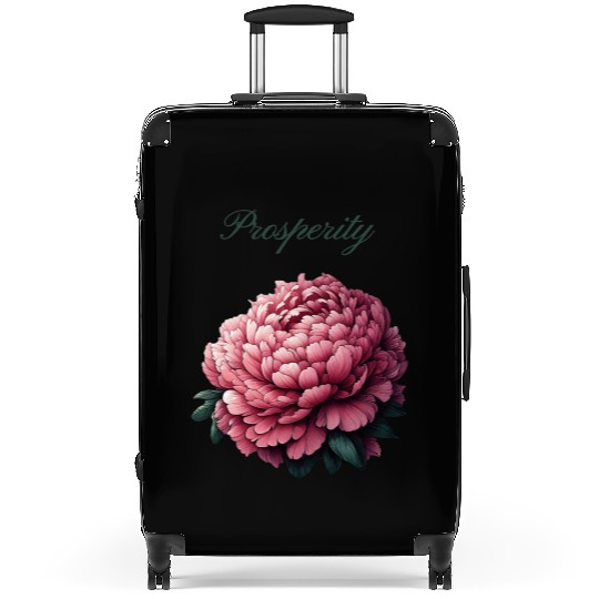 Peony of Prosperity: A Symbol of Wealth Suitcases