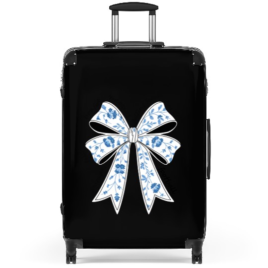 Christmas Coquette Bow, Merry Christmas Suitcases