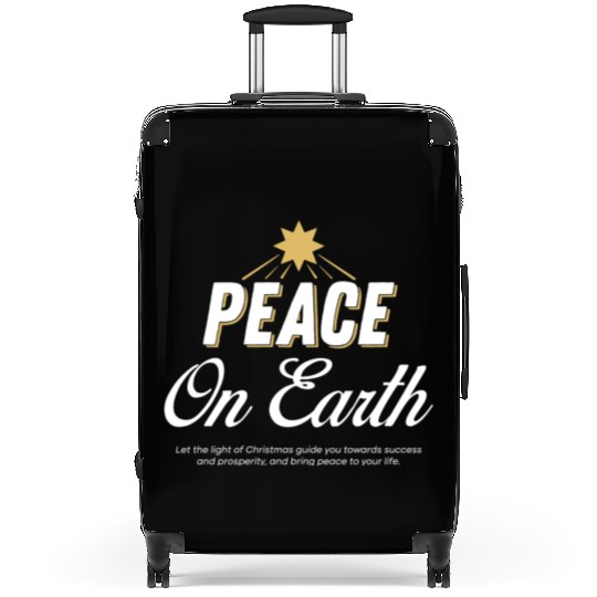 PEACE ON EARTH Design Chirstmas Suitcases