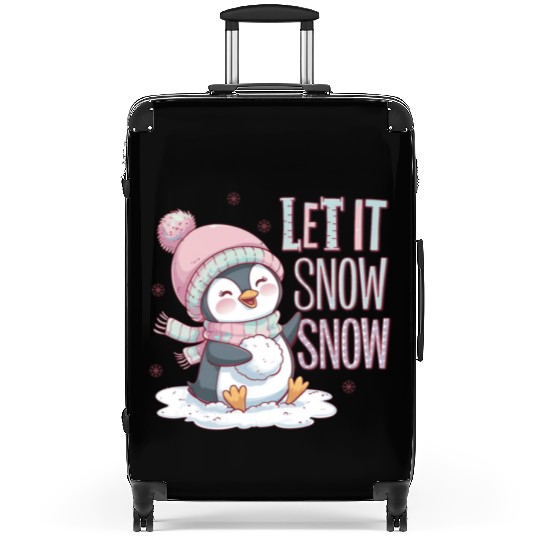 Let It Snow Snow, Christmas Snowman Suitcases