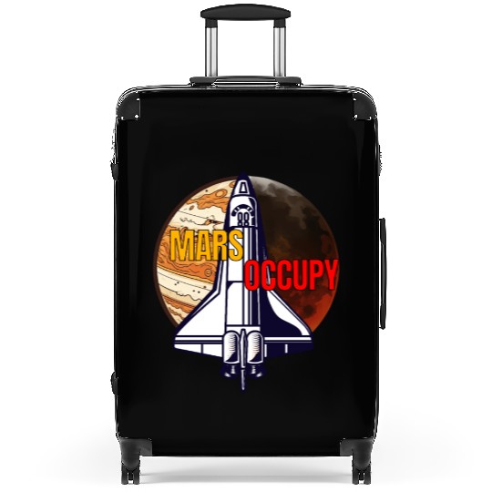 Mars Occupy -Rocket & Planet Space Design Suitcases