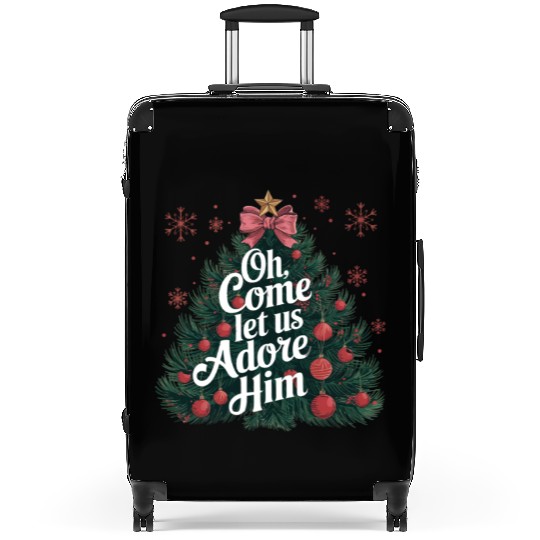 Christmas Tree, Merry Christmas Suitcases