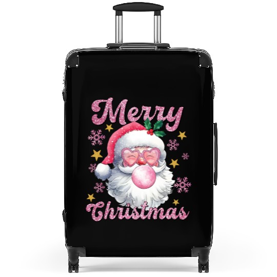 Merry Christmas, Christmas Vingtage, Preppy Santa Suitcases
