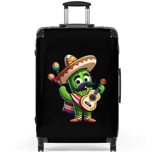 Funny Mexican father's day number one dad Suitcases